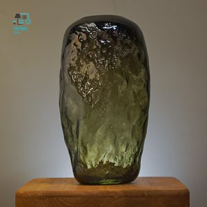 گلدان شیشه ای دفرمه بلند