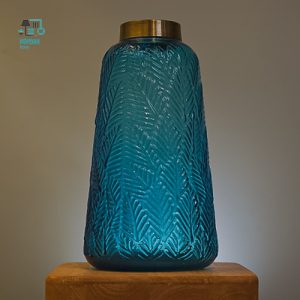 گلدان شیشه ای طرح برگ