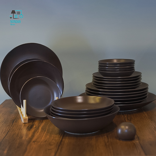 سرویس پذیرایی قهوه ای مات