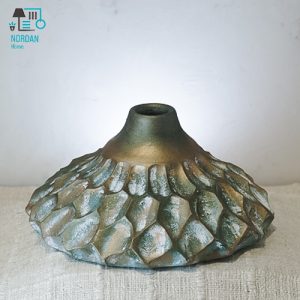 گلدان سفالی مدل پولکی