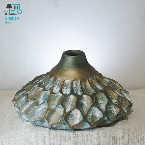 گلدان سفالی مدل پولکی