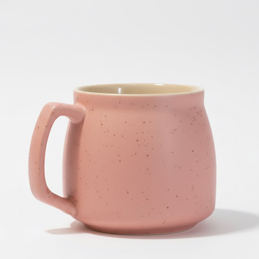 ماگ سرامیکی صورتی مات