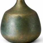 گلدان سفالی مدل سیمرغ رنگ سبز
