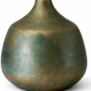 گلدان سفالی مدل سیمرغ رنگ سبز
