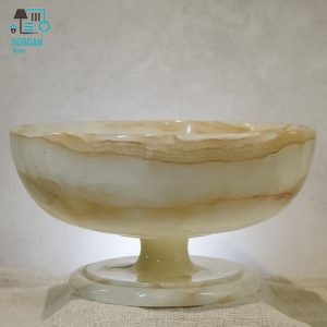 کاسه سنگ مرمر لوکس — مدل پایه‌دار