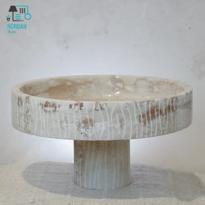 کاسه سنگی مرمر شیاردار