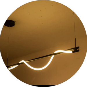 لوستر سقفی خطی مارپیچ سیلیکونی کد00181