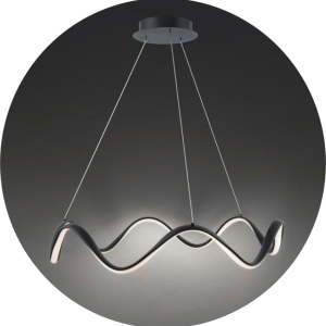 لوستر سقفی مدرن طرح گرد موج دار کد 00523