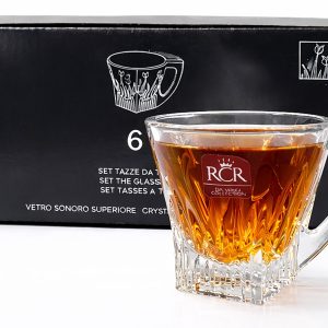 فنجان چای خوری کریستال RCR مدل Pisa 190ml