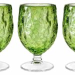 گیلاس دفرمه دست ساز رنگ سبز