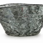 میوه خوری دفرمه شیشه رنگی دودی