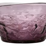 میوه خوری دفرمه شیشه رنگی بنفش