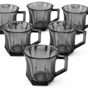 فنجان چای خوری لانگ ژو رنگ دودی